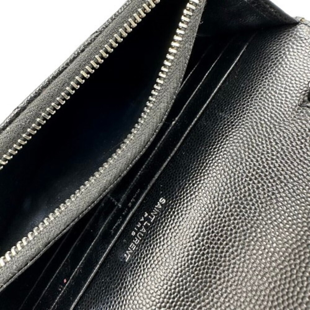 YSL YVES SAINT LAURENT Cassandra caviar skin black shoulder bag - Picture 5 of 7